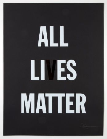 Lithographie Hank - All Li es Matter