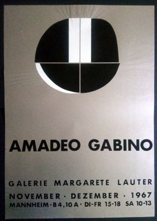 Plakat Gabino - Amadeo Gabino - Galerie Margarete Lauter 1967