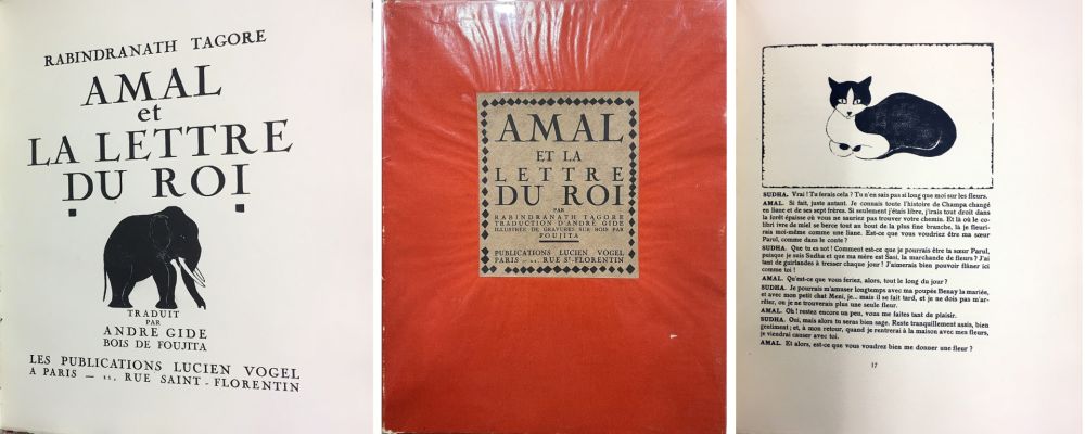 Illustriertes Buch Foujita - AMAL OU LA LETTRE DU ROI. Gravures sur bois originales (1922)