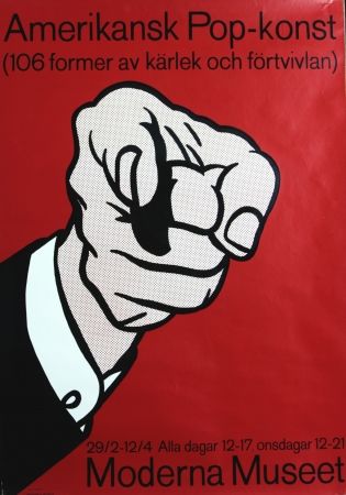 Siebdruck Lichtenstein -   	 Amerikansk Pop-Konst