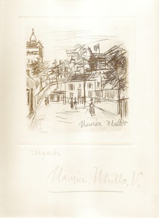 Stich Utrillo -  Amitiés de Montmartre