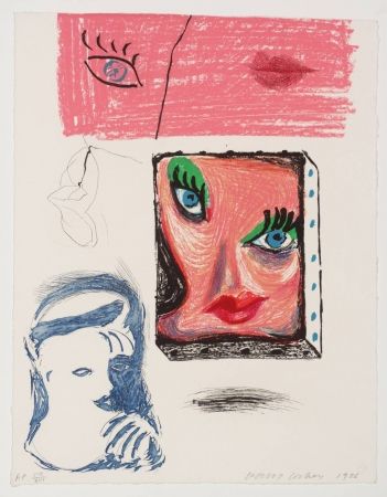 Radierung Und Aquatinta Hockney - An image of Celia