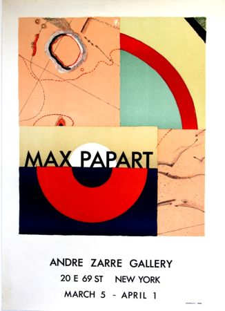 Lithographie Papart - Andre Zarrze  Gallery New York 