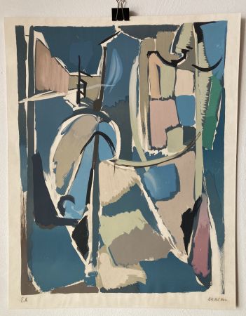 Lithographie Lanskoy - André Lanskoy (1902 - 1976). Moyse.