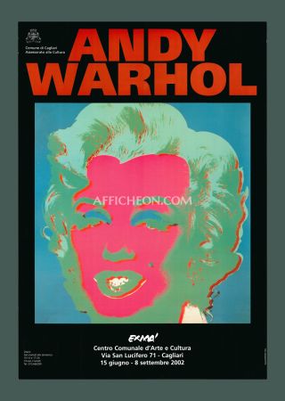 Lithographie Warhol - Andy Warhol: 'Marilyn (Black/Violet)' 2002 Offset-lithograph