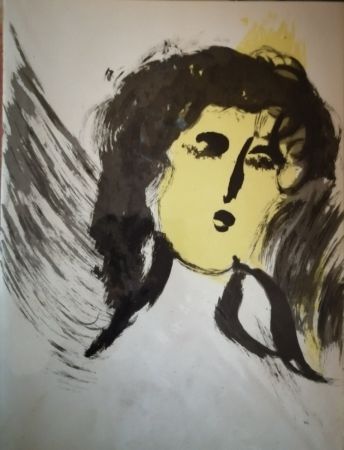 Lithographie Chagall - Ange