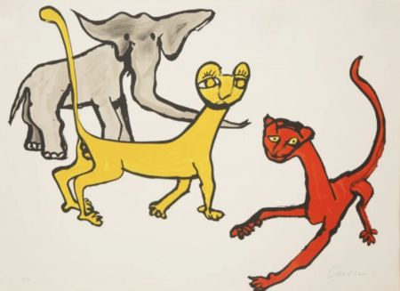 Lithographie Calder - Animals