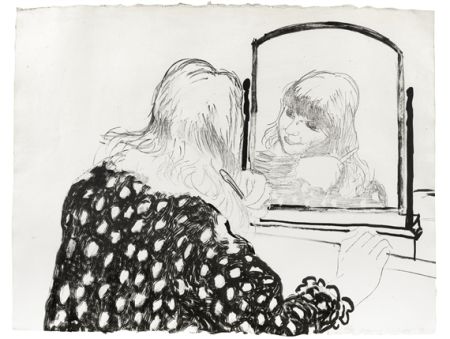 Lithographie Hockney - Ann Combing Her Hair