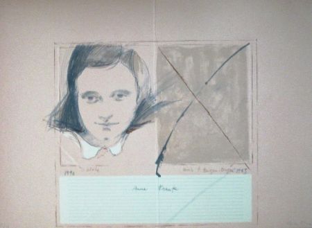 Linolschnitt Bru - Anne Frank
