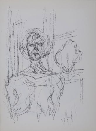 Lithographie Giacometti - Annette, 1964