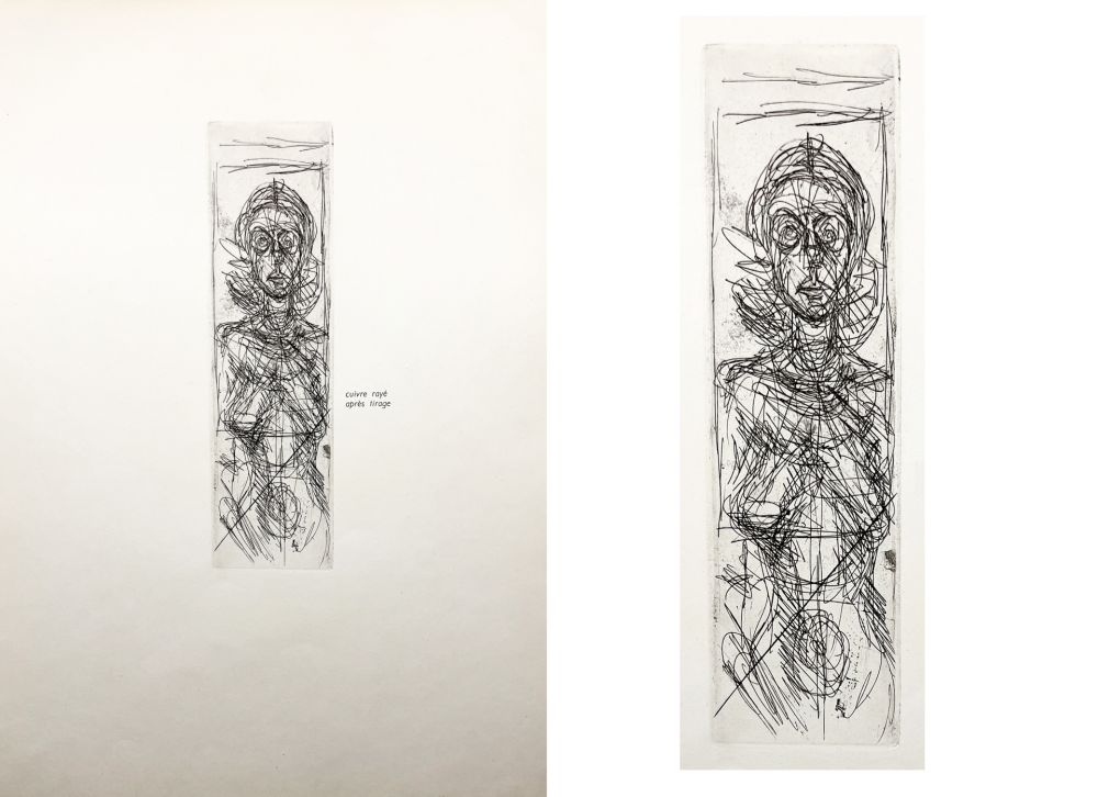 Radierung Giacometti - 