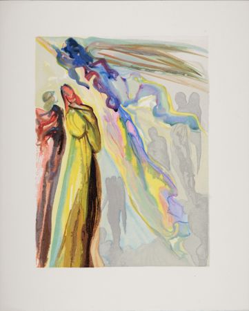 Holzschnitt Dali - Apparition de l'ancêtre, 1963