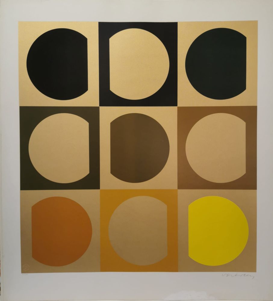 Siebdruck Vasarely - Arany