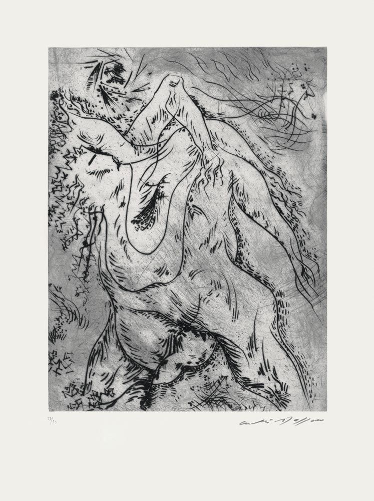 Radierung Masson - Arbres enlacés