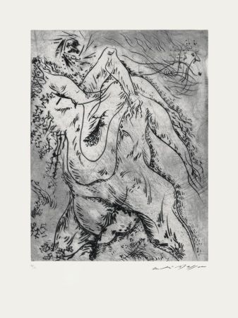 Radierung Masson - Arbres enlacés