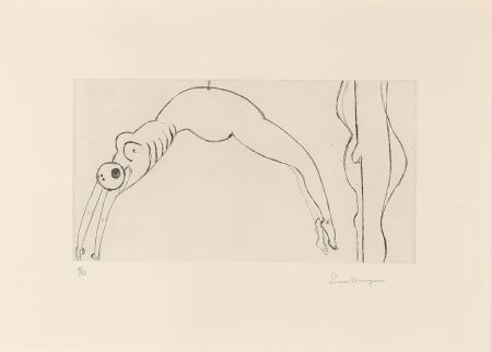 Radierung Bourgeois - Arched Figure