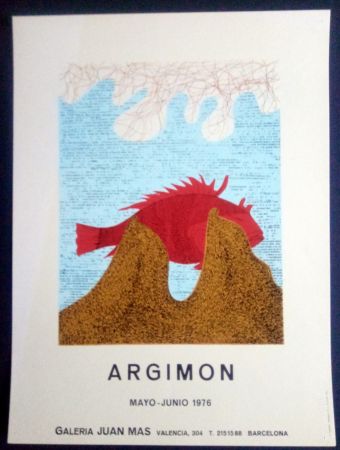 Plakat Argimon - ARGIMON - MAYO JUNIO 1976 - GALERIA JUAN MAS