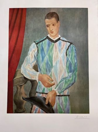 Lithographie Picasso - Arlequin