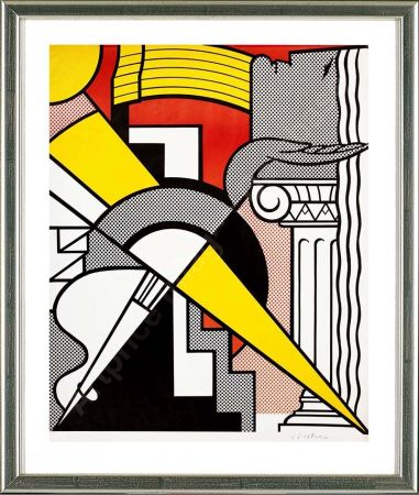 Offset Lichtenstein - Arrow and Column, 1967