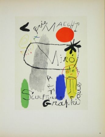 Lithographie Miró - Art Graphique Galerie Maeght