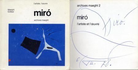 Keine Technische Miró - Artistically signed book