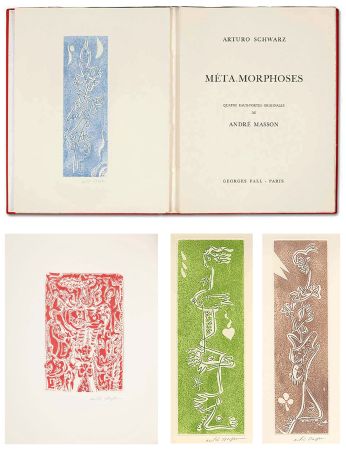 Illustriertes Buch Masson - Arturo Schwarz. META.MORPHOSES. 4 gravures signées (1975)