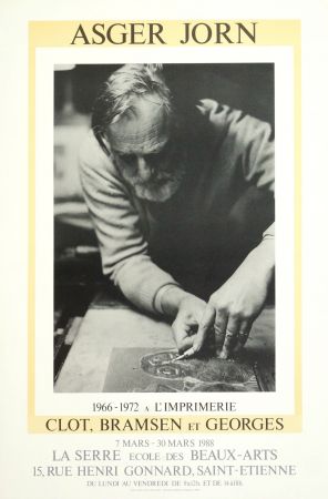 Plakat Alechinsky - AsgerJorn à l'imprimerie Clot, Bramsen & Georges