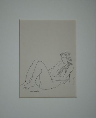 Lithographie Matisse - Assis nu