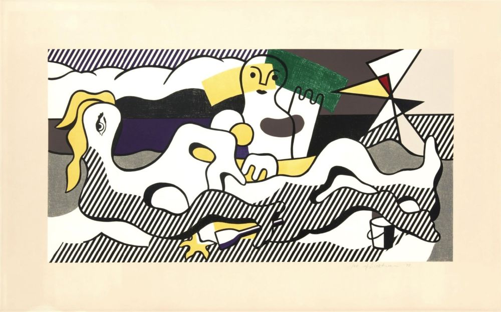 Lithographie Lichtenstein - At the Beach