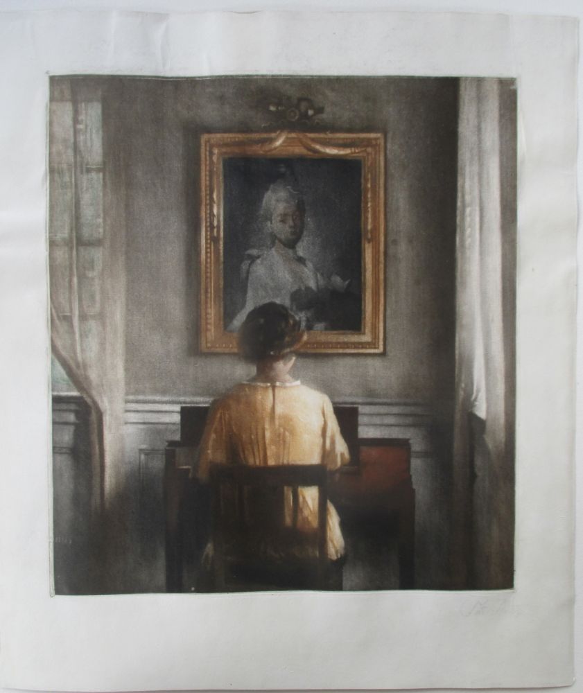 Mezzotinto Ilsted - At the Spinet