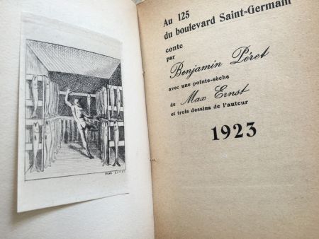 Illustriertes Buch Ernst - AU 125 DU BOULEVARD SAINT-GERMAIN. Conte par Benjamin Péret (1923)