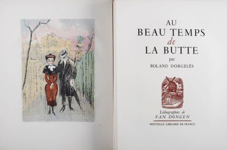 Illustriertes Buch Van Dongen - Au Beau Temps de la Butte, 1949 - Complete book