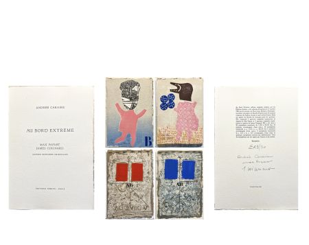 Illustriertes Buch Papart - AU BORD EXTRÊME. Quatre gravures signées de Max Papart et James Coignard (1983)