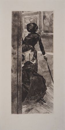 Stich Degas - Au Louvre, la peinture, Mary Cassatt