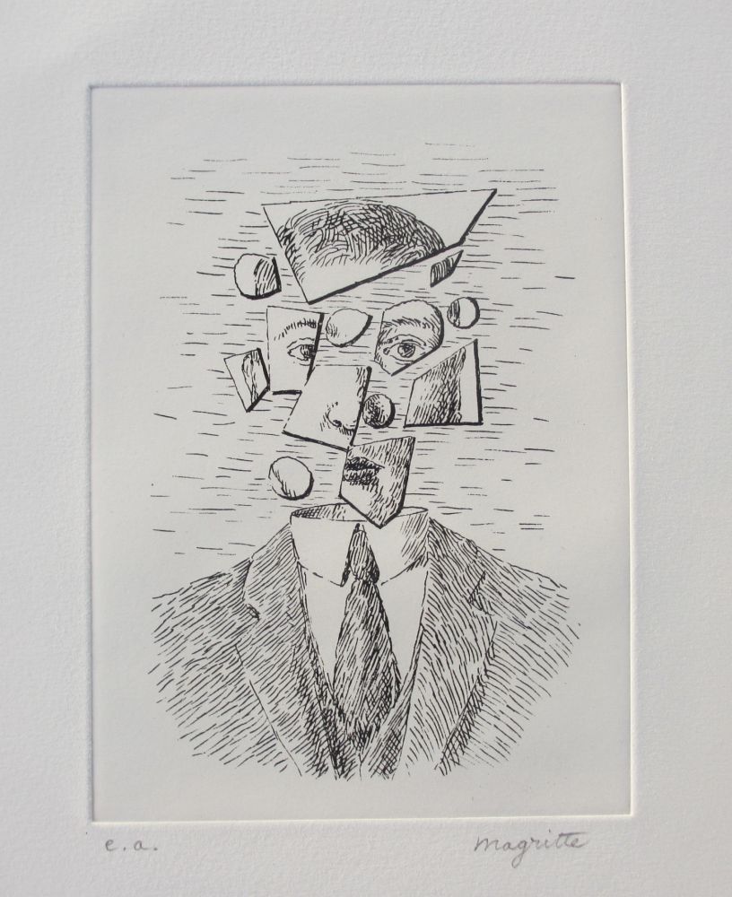 Radierung Magritte - Aube à l'Antipode