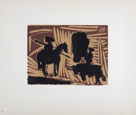 Linolschnitt Picasso (After) - Avant la pique, 1962