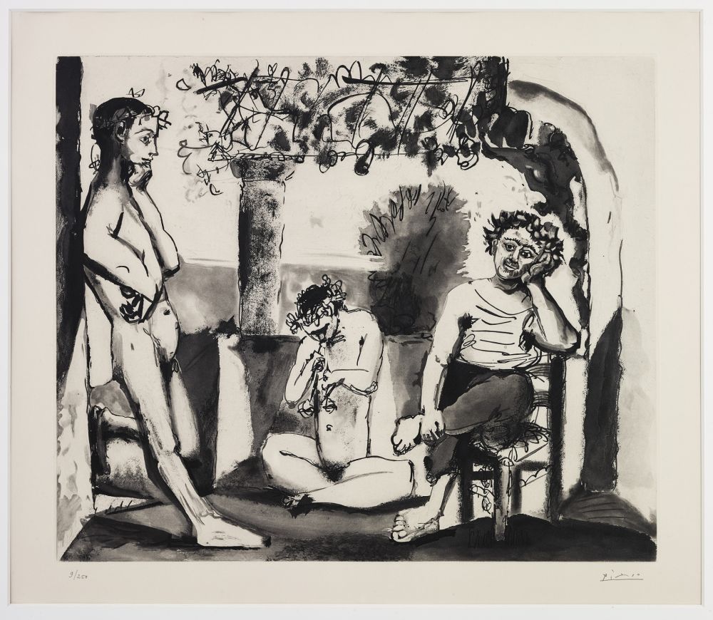 Aquatinta Picasso - Bacchanales