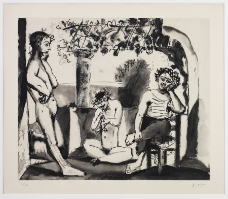Aquatinta Picasso - Bacchanales