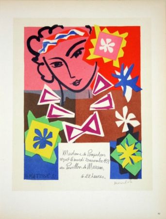 Lithographie Matisse - Bal de L'Ecole des Arts Décoratifs  1951