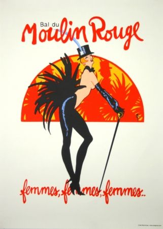 Siebdruck Gruau - Bal du Moulin Rouge 