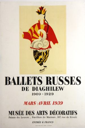 Lithographie Picasso - Ballets Russes de Diaghilew  Musee des Arts Decoratifs