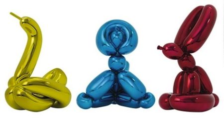 Keramik Koons - Balloon Animals - Swan, Monkey & Rabbit