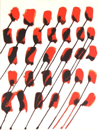 Lithographie Calder -   Balons Derriere le miroir