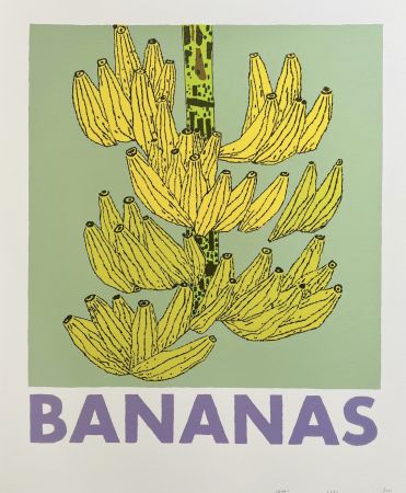 Siebdruck Wood - Bananas