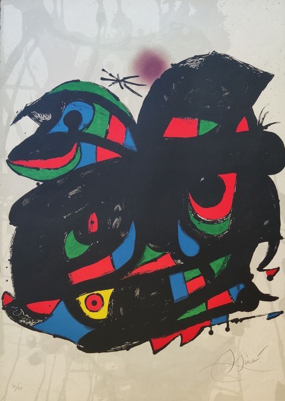 Lithographie Miró - Barcelona 