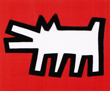 Siebdruck Haring - Barking dog (from Icons series)