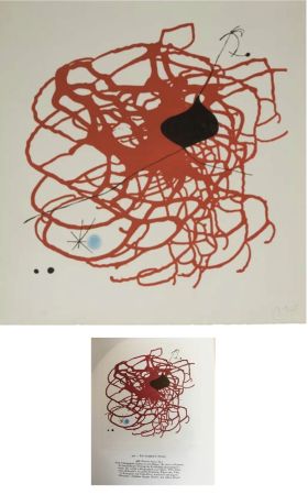 Radierung Miró - Battement