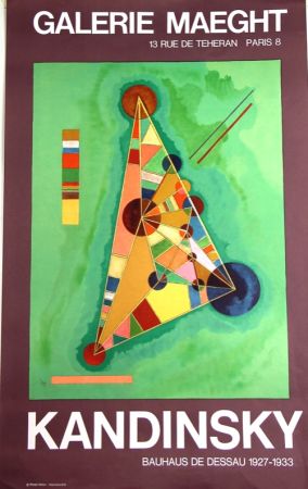 Lithographie Kandinsky - Bauhaus de Dessau  Galerie Maeght
