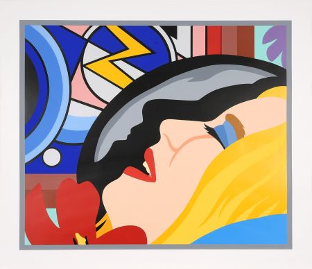 Siebdruck Wesselmann - Bedroom Face with Lichtenstein