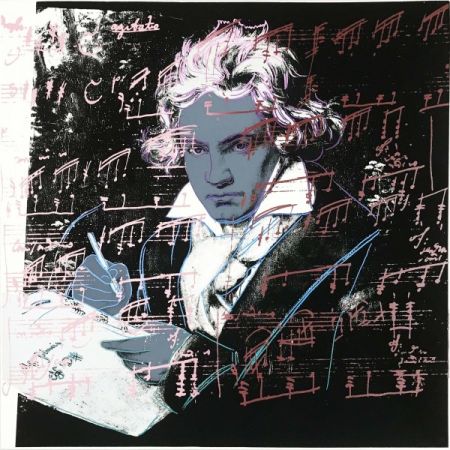 Siebdruck Warhol - Beethoven 391